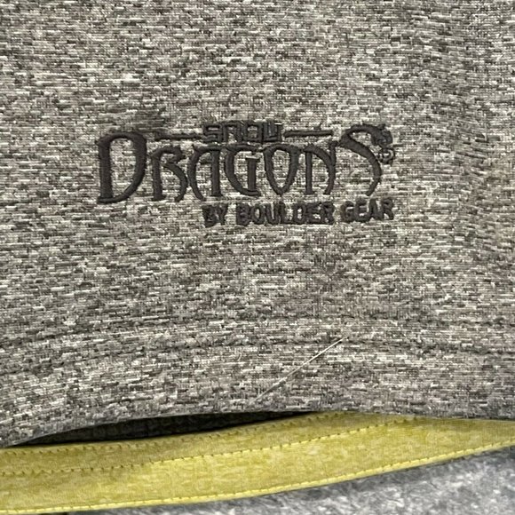 Snow Dragons by Boulder Gear Boys Sz 6 Soft Shell Casual Jacket Gray Green - Picture 4 of 7